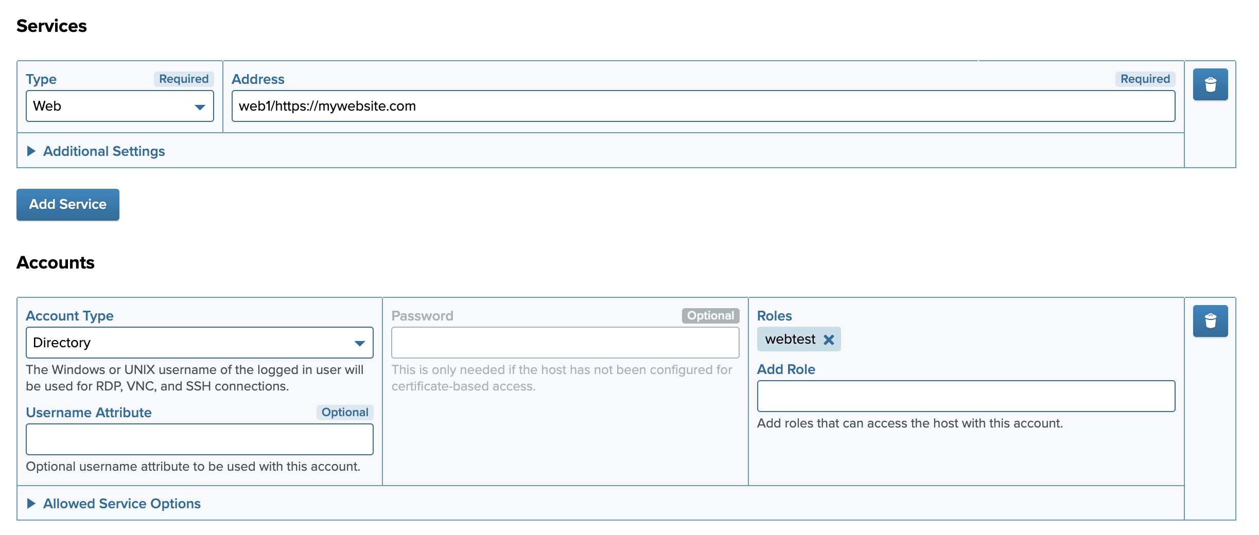 Web target SSO